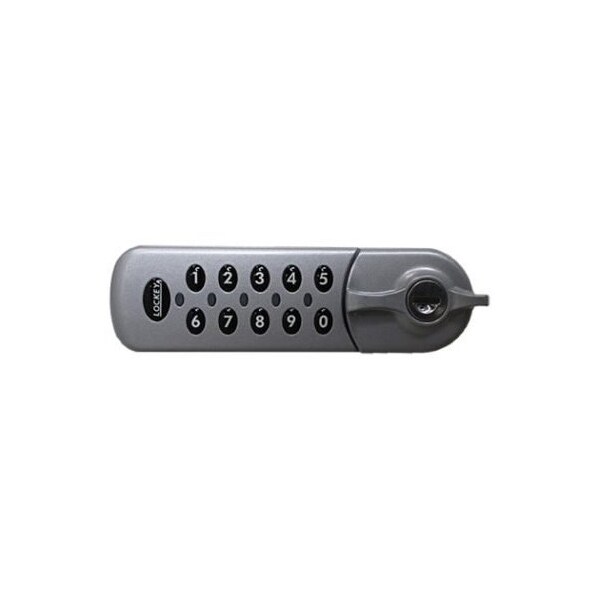 Flush Fit Electronic Cabinet Lock Standard Silver Right
